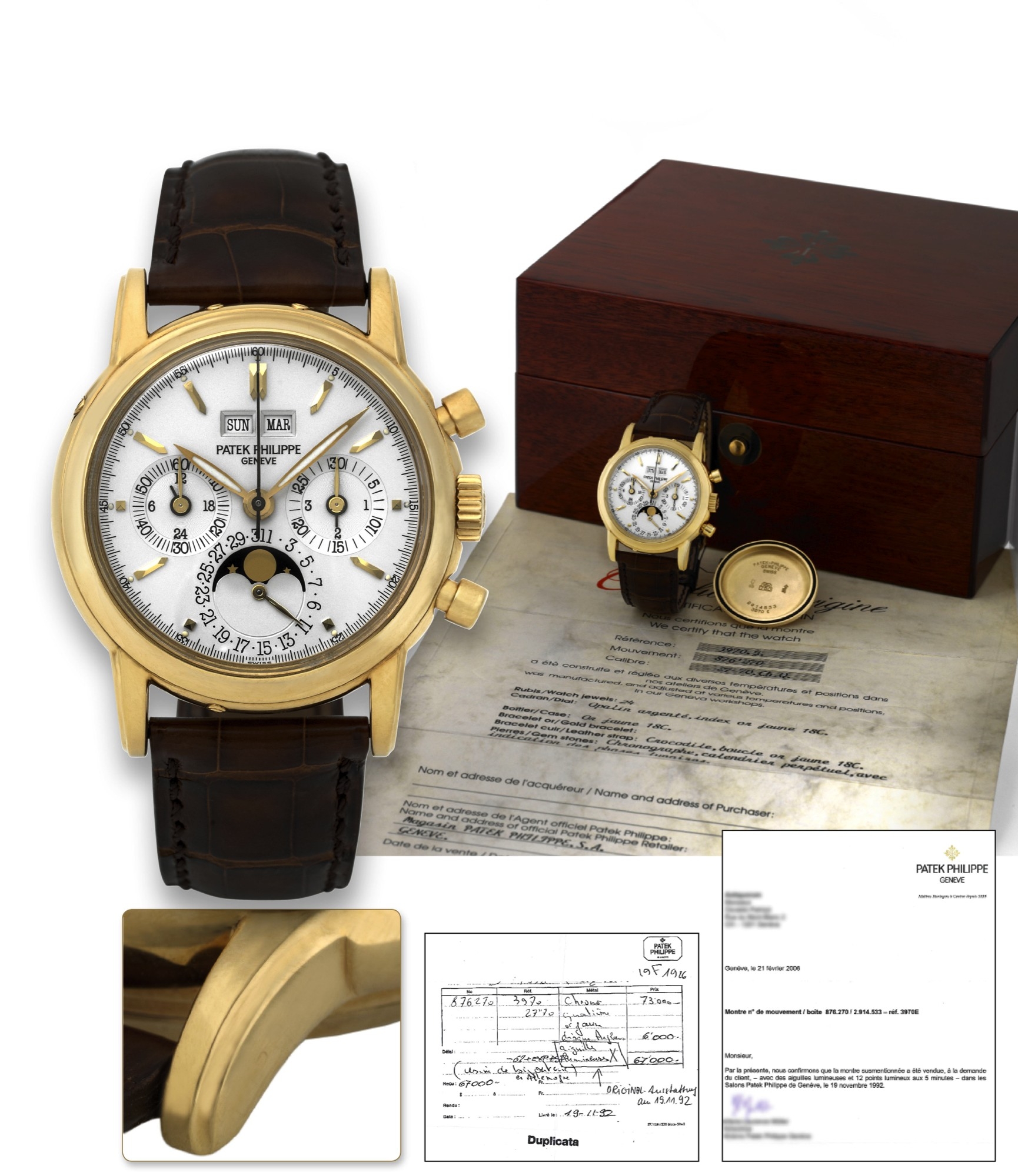 Patek Philippe 3970J_Luminous : Perpetual Calendar Chronograph 3970J Luminous