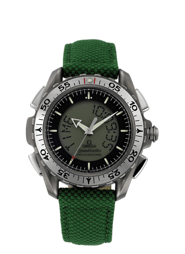 Omega 3991.50.09 : Speedmaster X-33 Titanium / Green Kevlar / 2nd Gen