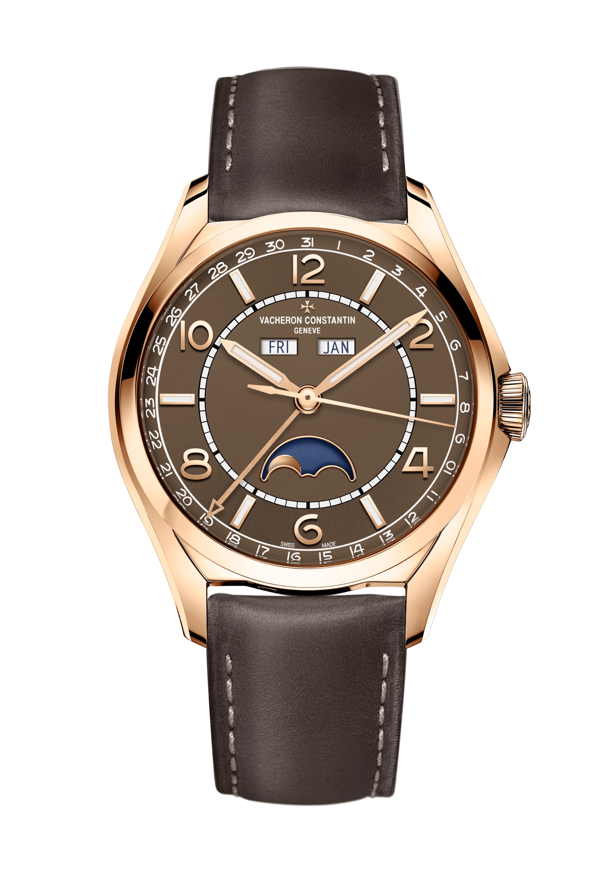 Vacheron Constantin 4000E/000R-B065 : FiftySix Complete Calendar Pink Gold / Brown