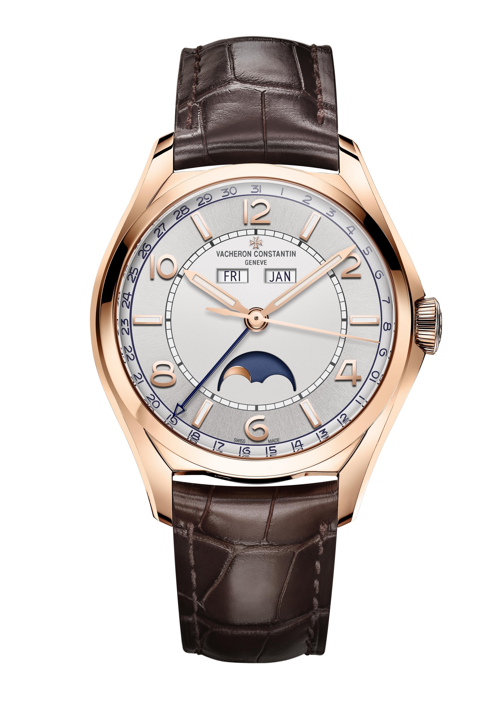 Vacheron Constantin 4000E/000R-B438 : FiftySix Complete Calendar Pink Gold / Silver