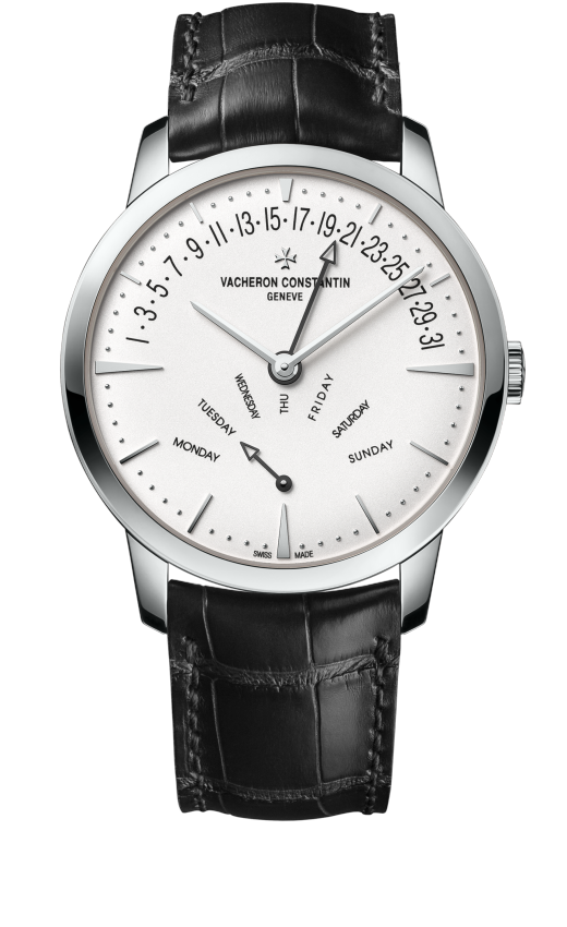 Vacheron Constantin 4000U/000G-B112 : Patrimony Retrograde Day-Date White Gold / Silver