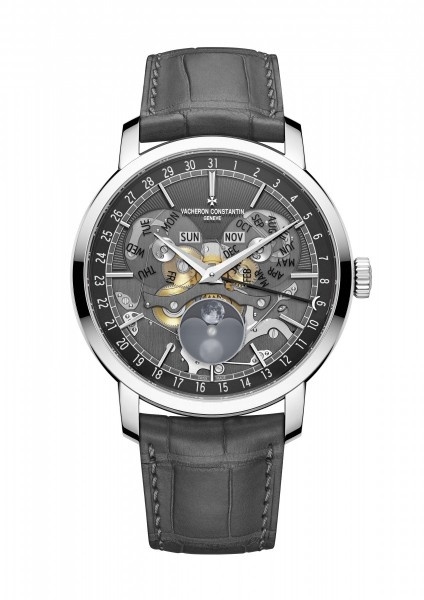 Vacheron Constantin 4020T/000G-B655 : Traditionnelle Complete Calendar Openface White Gold