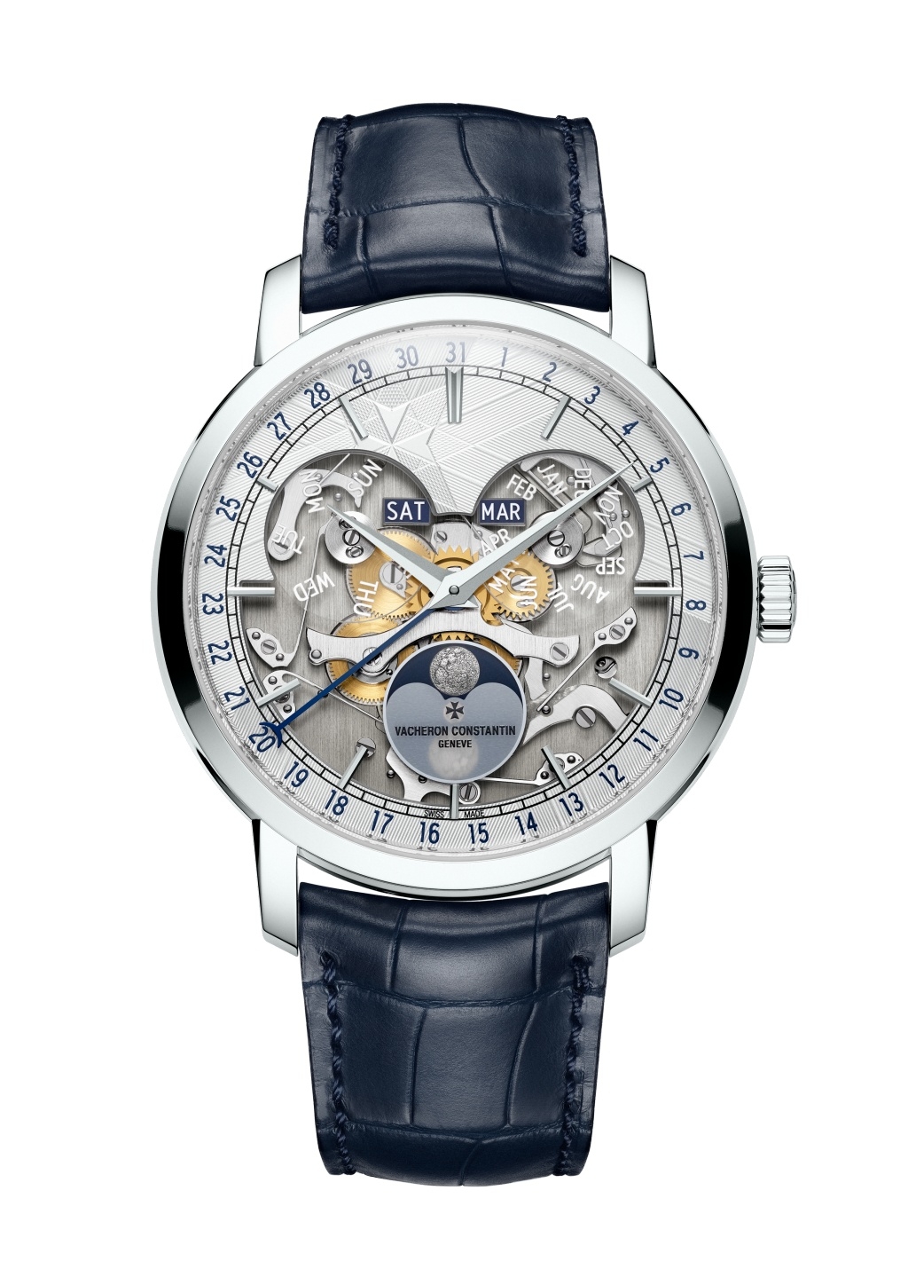 Vacheron Constantin 4020T/000P-H038 : Traditionnelle Complete Calendar Openface Platinum / 170th Anniversary