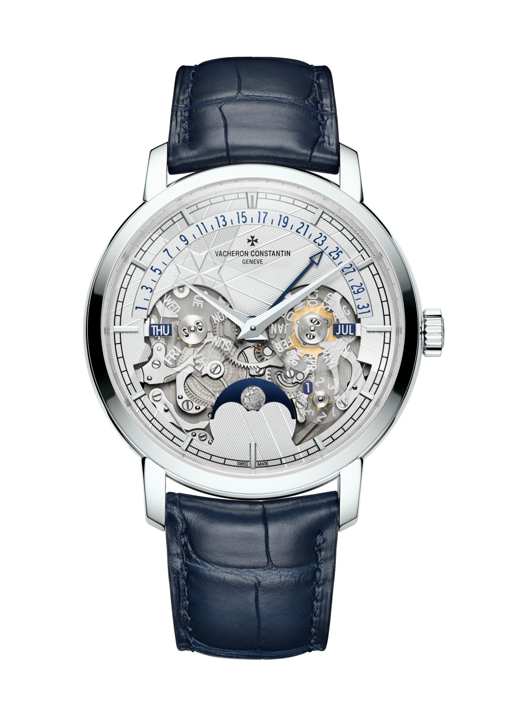 Vacheron Constantin 4030T/000P-H054 : Traditionnelle Perpetual Calendar Retrograde Date Openface Platinum / 170th Anniversary