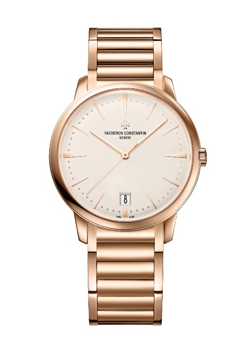 Vacheron Constantin 4100U/110R-B180 : Patrimony 36mm Self-Winding Pink Gold / Silver / Bracelet