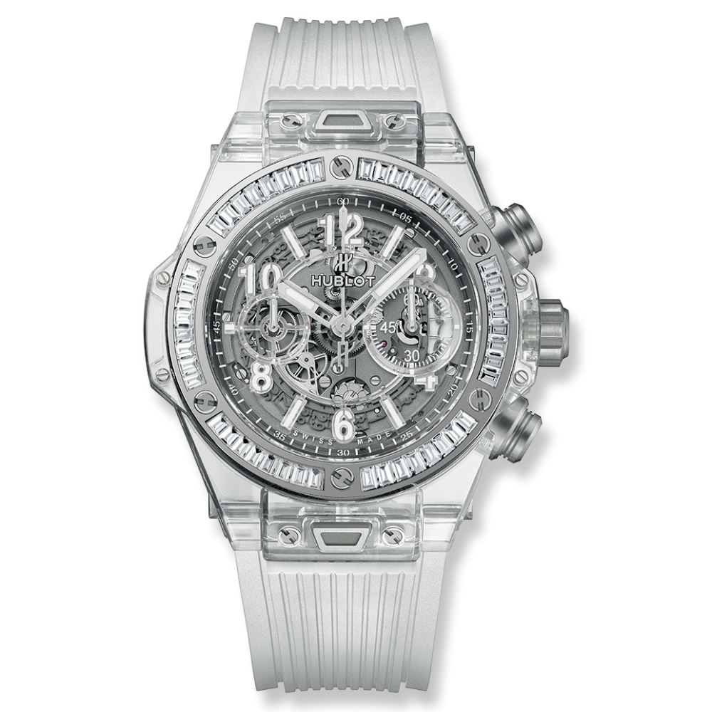 Hublot 411.JX.4802.RT.1904 : Big Bang Unico 45 Sapphire / Baguettes