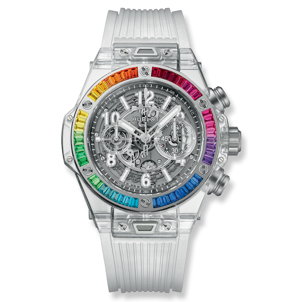 Hublot 411.JX.4803.RT.4099 : Big Bang Unico 45 Sapphire / Rainbow