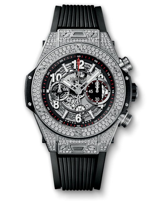 Hublot 411.NX.1170.RX.1704 : Big Bang Unico 45 Titanium / Pavé / Black