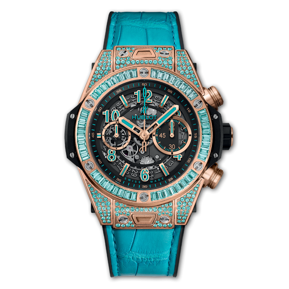 Hublot 411.OX.1189.LR.0919 : Big Bang Unico 45 King Gold / Paraiba