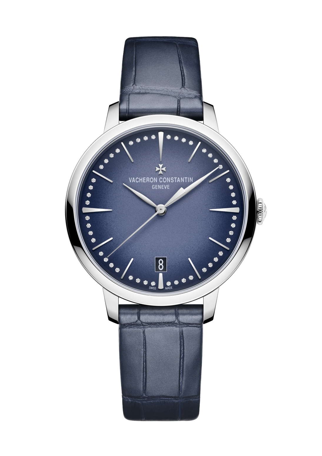 Vacheron Constantin 4110U/000G-B906 : Patrimony Self-Winding 36.5 White Gold / Blue