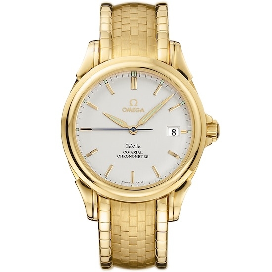 Omega 4131.31.00 : De Ville Co-Axial 37.5 Yellow Gold / White / Bracelet