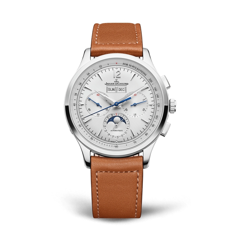Jaeger-LeCoultre 413813J : Master Control Chronograph Calendar Stainless Steel / Silver / Strap + Bracelet