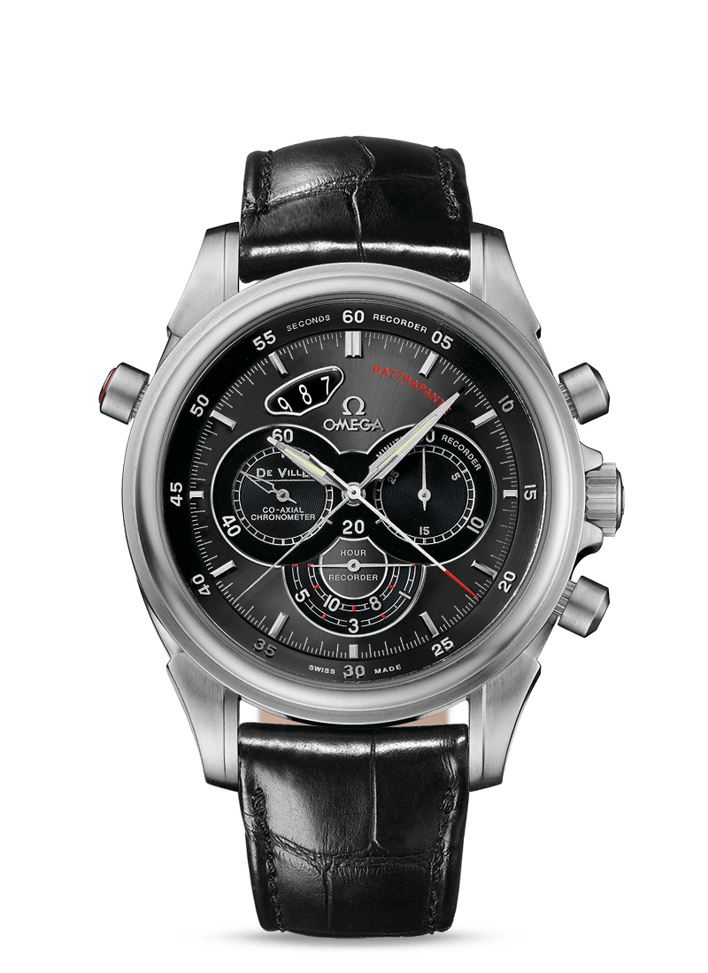 Omega 422.13.44.51.06.001 : De Ville Co-Axial 44 Chronoscope Rattrapante II Stainless Steel / Grey