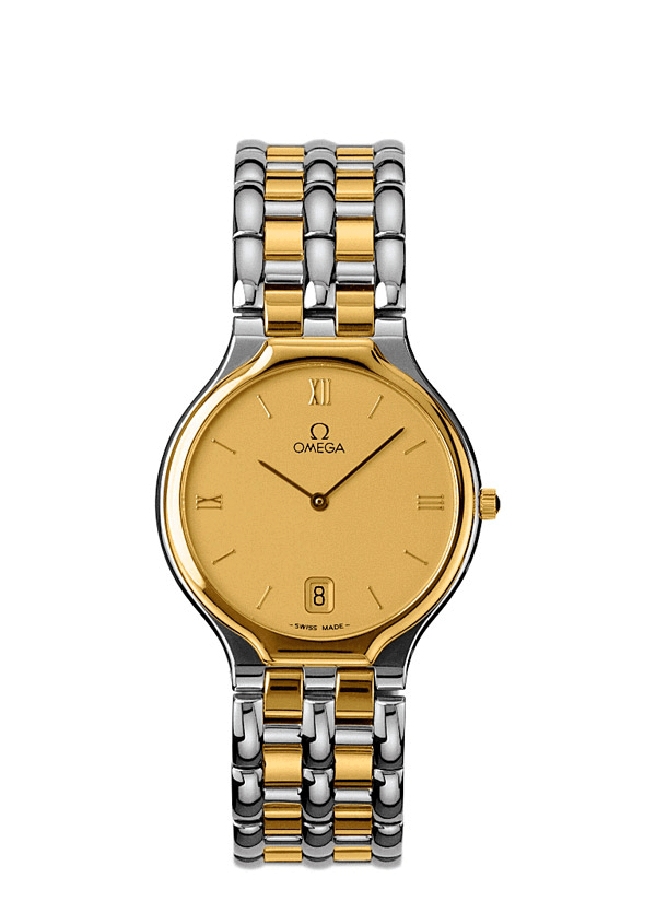 Omega 4230.13.00 : De Ville Symbol 32 Stainless Steel / Yellow Gold  / Champagne / Bracelet