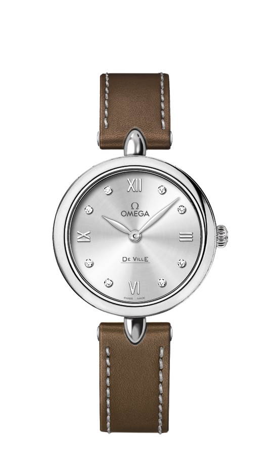 Omega 424.12.27.60.52.001 : De Ville Prestige Dewdrop Quartz 27.4 Stainless Steel / Silver