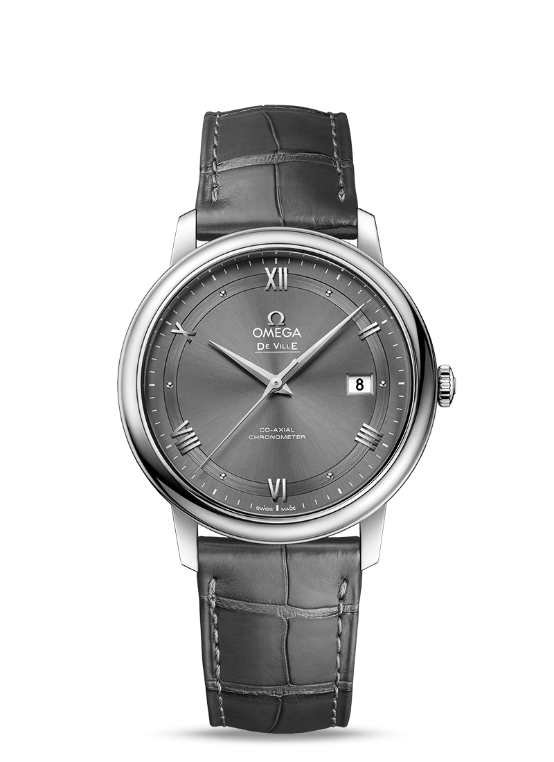 Omega 424.13.40.20.06.001 : De Ville Prestige Co-Axial 39.5  Stainless Steel / Vintage Grey