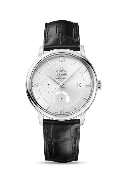 Omega 424.13.40.21.02.001 : De Ville Prestige Co-Axial 39.5 Power Reserve Stainless Steel / Silver