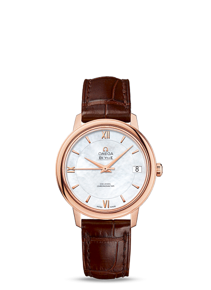 Omega 424.53.33.20.05.001 : De Ville Prestige Co-Axial 32.7 Red Gold / MOP
