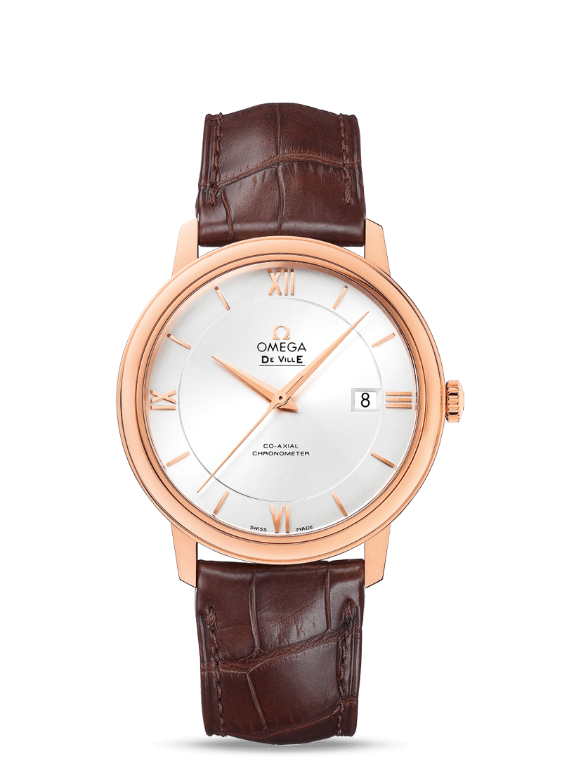 Omega 424.53.40.20.02.001 : De Ville Prestige Co-Axial 39.5 Red Gold / Silver