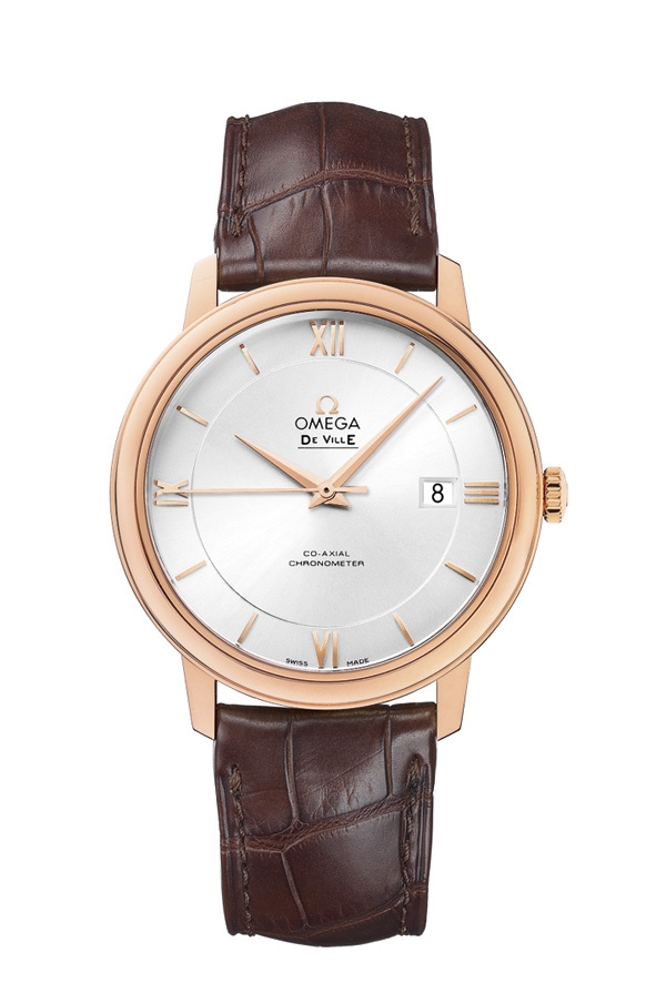 Omega 424.53.40.20.02.003 : De Ville Prestige Co-Axial 39.5 Red Gold / Silver