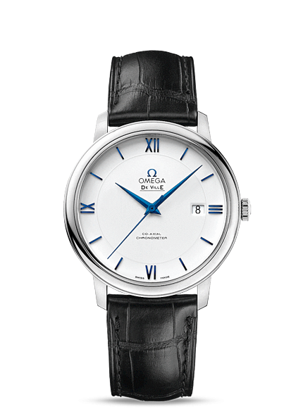 Omega 424.53.40.20.04.001 : De Ville Prestige Co-Axial 39.5 White Gold / White