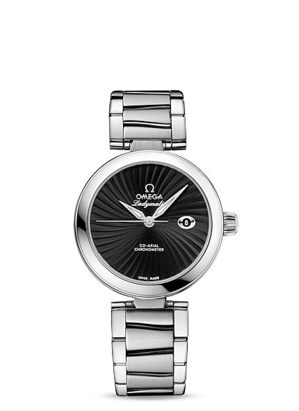 Omega 425.30.34.20.01.001 : LadyMatic Co-Axial 34 Stainless Steel / Black / Bracelet