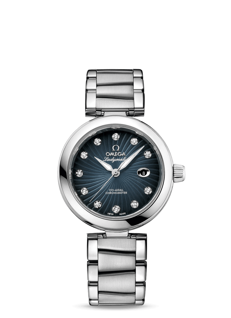 Omega 425.30.34.20.56.001 : LadyMatic Co-Axial 34 Stainless Steel / Grey / Bracelet