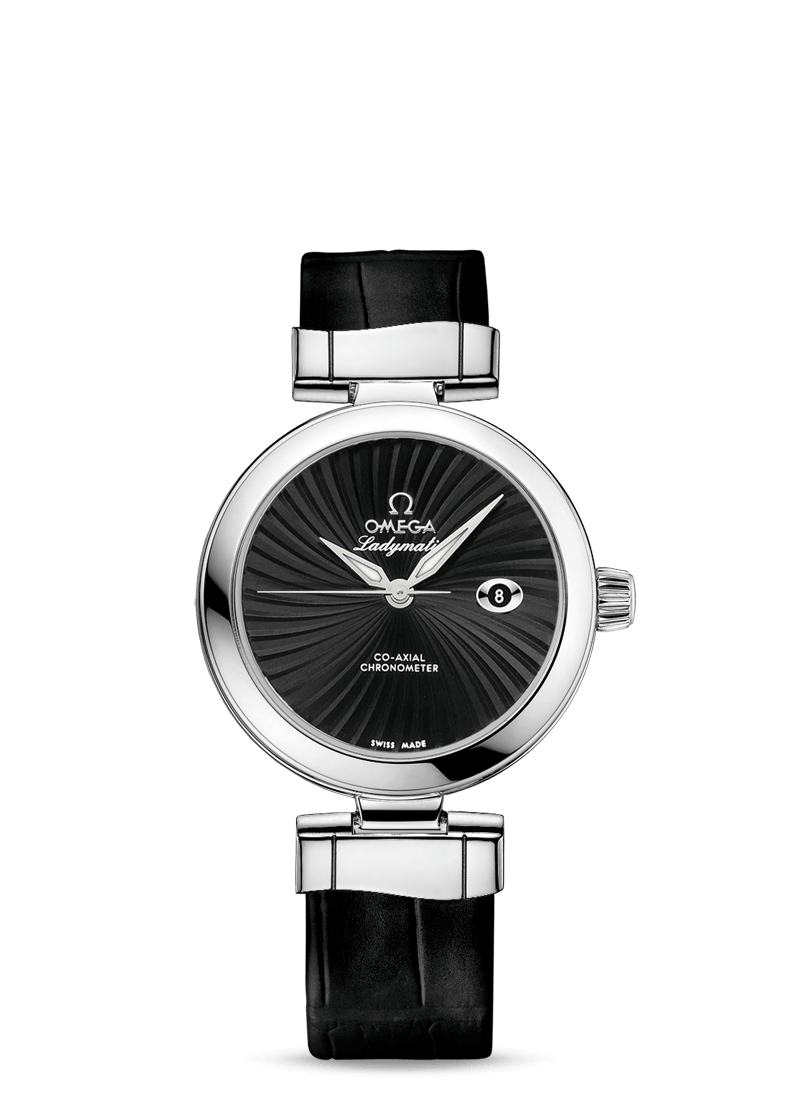 Omega 425.33.34.20.01.001 : LadyMatic Co-Axial 34 Stainless Steel / Black