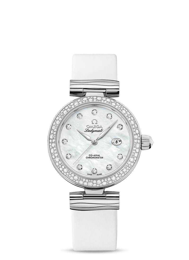 Omega 425.37.34.20.55.002 : LadyMatic Co-Axial 34 Stainless Steel / Diamond / MOP