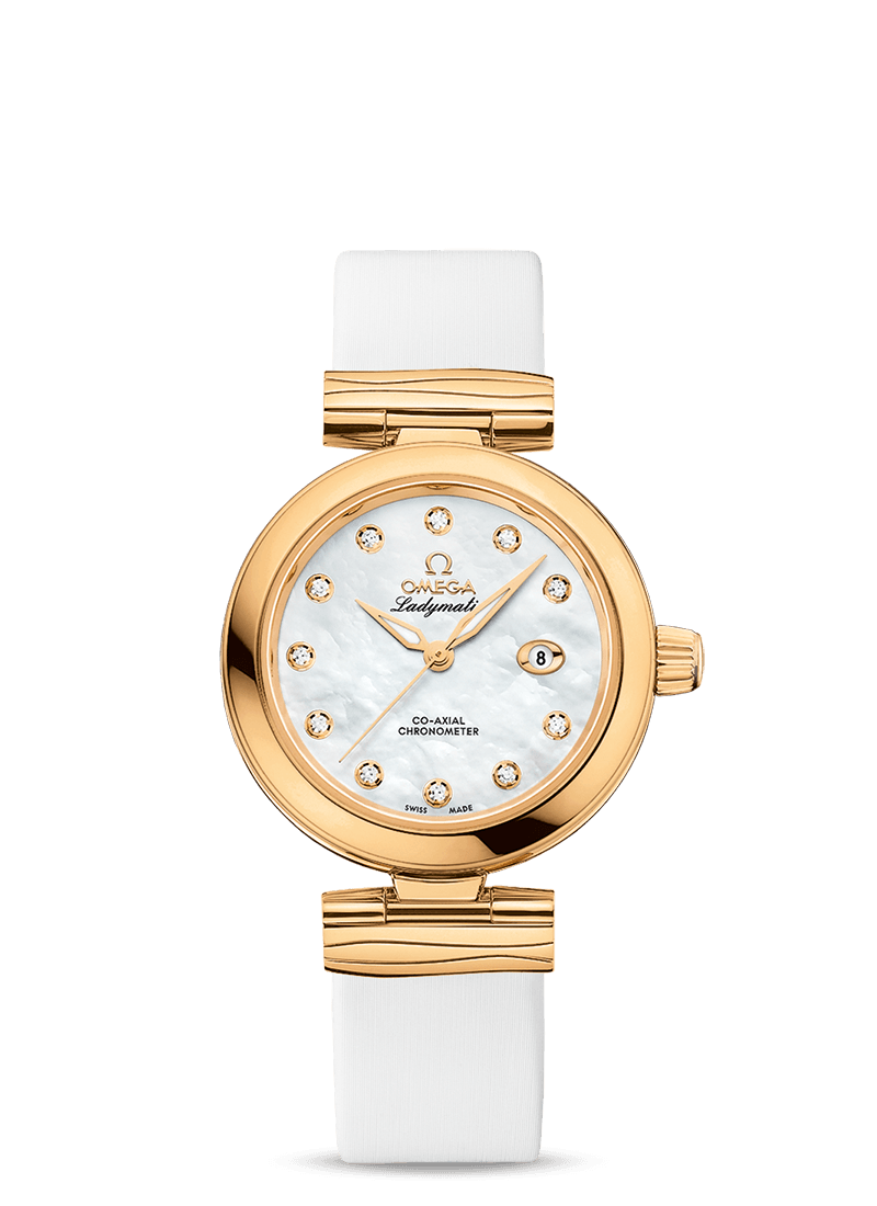 Omega 425.62.34.20.55.003 : LadyMatic Co-Axial 34 Yellow Gold / MOP