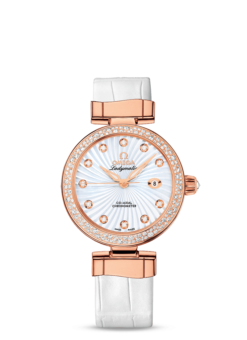 Omega 425.68.34.20.55.001 : LadyMatic Co-Axial 34 Red Gold / Diamond / MOP