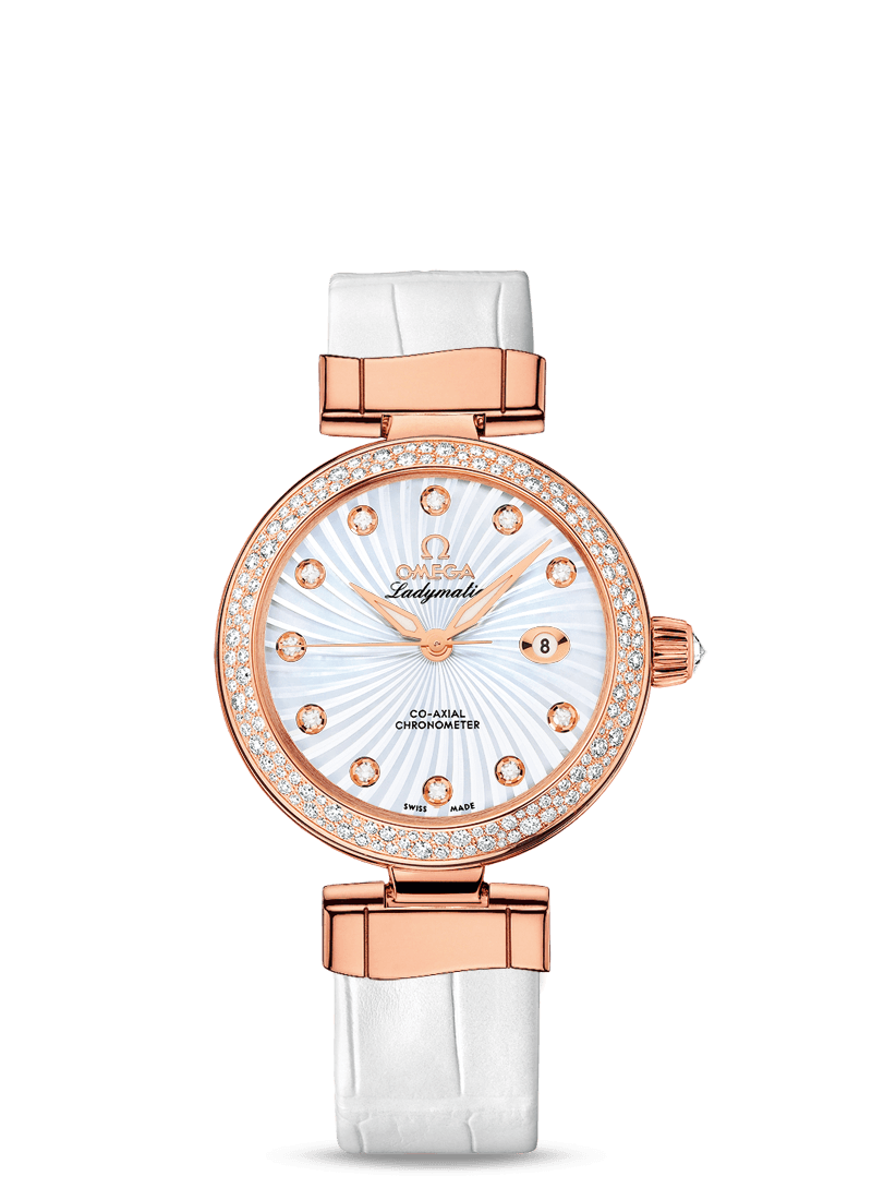 Omega 425.68.34.20.55.004 : LadyMatic Co-Axial 34 Red Gold / Diamond / MOP