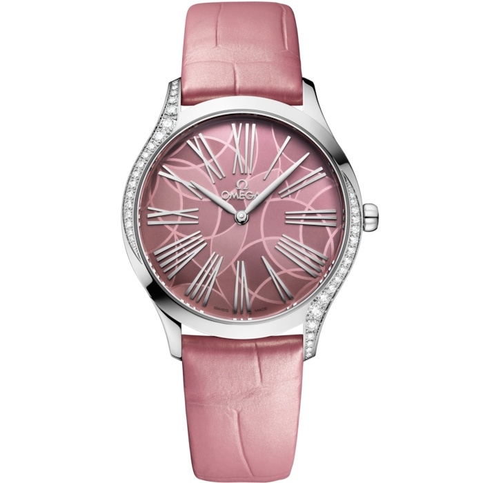 Omega 428.18.36.60.10.001 : De Ville Trésor 36 Stainless Steel / Pink - Lotus / Alligator