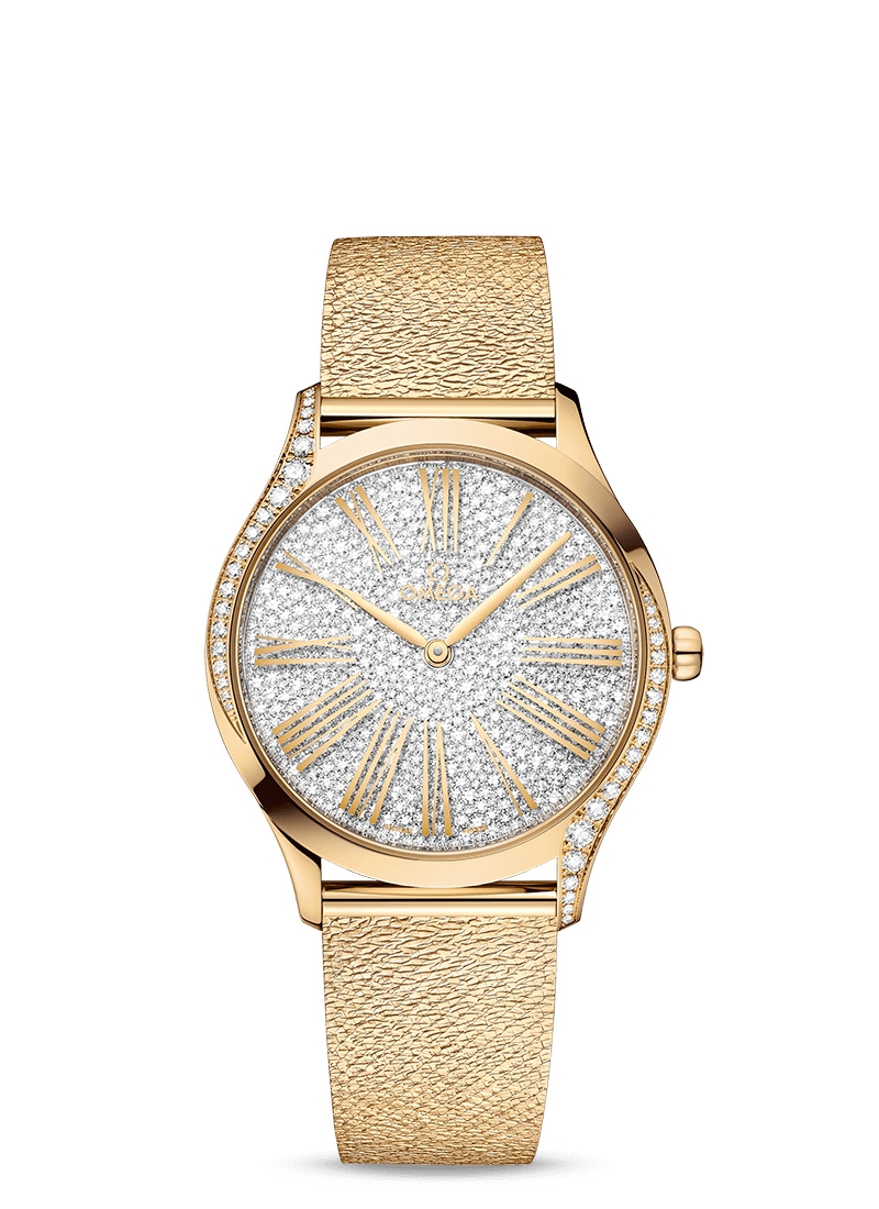 Omega 428.55.36.60.99.002 : De Ville Trésor 36 Moonshine Gold / Diamond / Mesh
