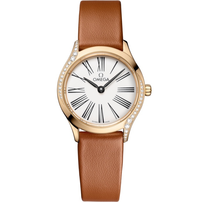 Omega 428.57.26.60.04.004 : Mini Trésor Quartz 26 Moonshine Gold - Diamond / White Enamel