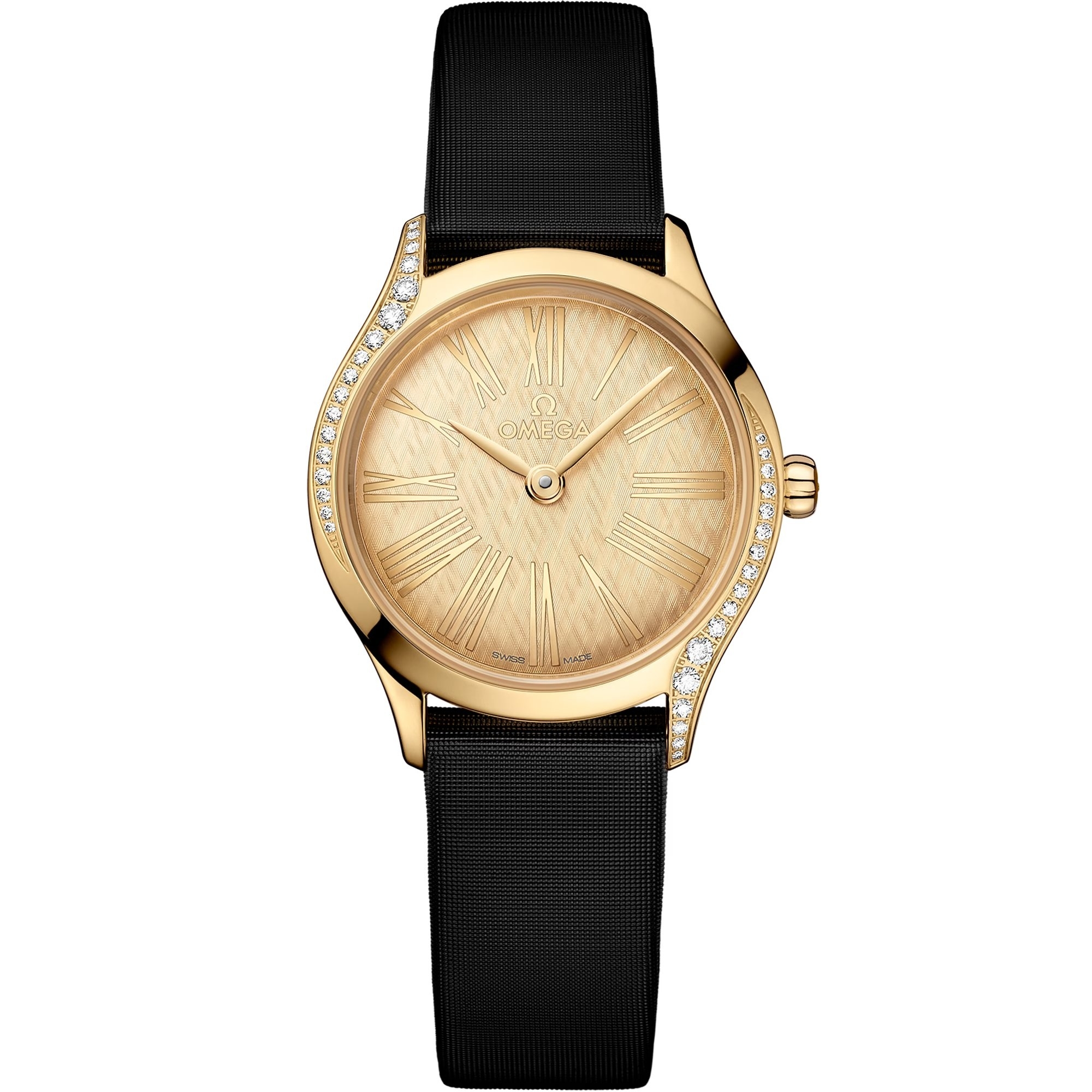 Omega 428.57.26.60.99.001 : Mini Trésor Quartz 26 Moonshine Gold - Diamond / Moonshine Gold