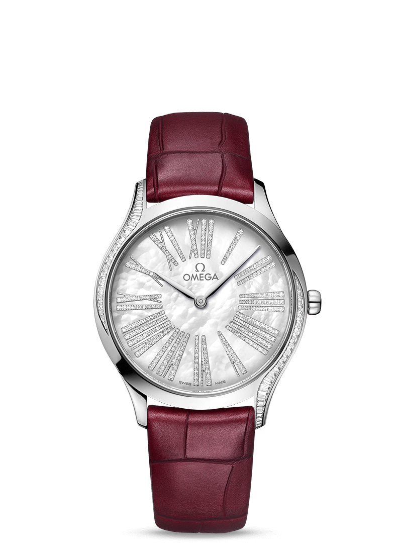 Omega 428.58.36.60.55.001 : De Ville Trésor 36 Canopus Gold / MOP Roman / Alligator