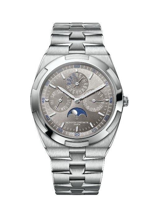 Vacheron Constantin 4300V/120G-B102 : Overseas Ultra-Thin Perpetual Calendar White Gold / Grey / Bracelet