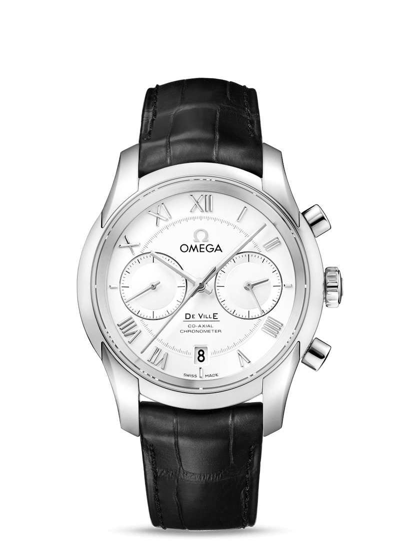 Omega 431.13.42.51.02.001 : De Ville Co-Axial 42 Chronograph Stainless Steel / Silver
