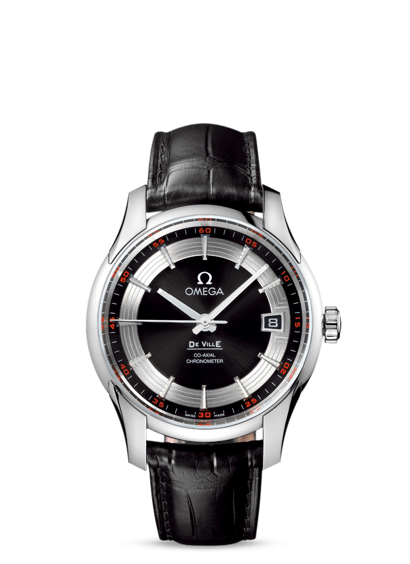 Omega 431.33.41.21.01.001 : De Ville Hour Vision Co-Axial Stainless Steel / Black