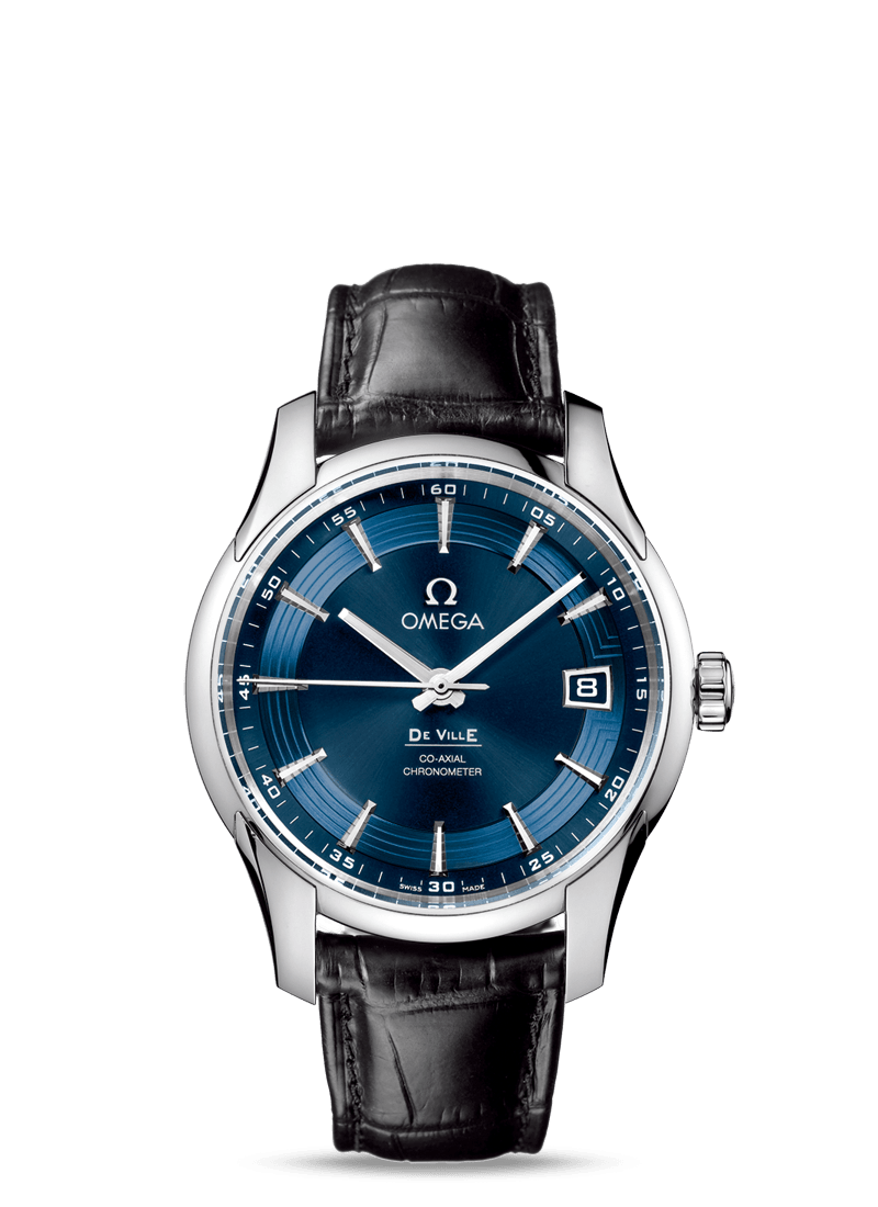 Omega 431.33.41.21.03.001 : De Ville Hour Vision Co-Axial Stainless Steel / Blue / Orbis
