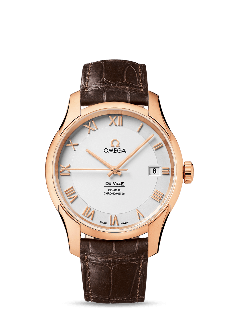 Omega 431.53.41.21.02.001 : De Ville Co-Axial 41 Red Gold / Silver
