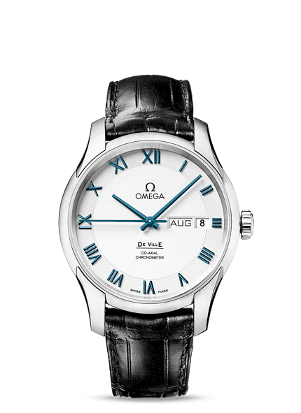 Omega 431.93.41.22.04.001 : De Ville Co-Axial Annual Calendar Platinum / White