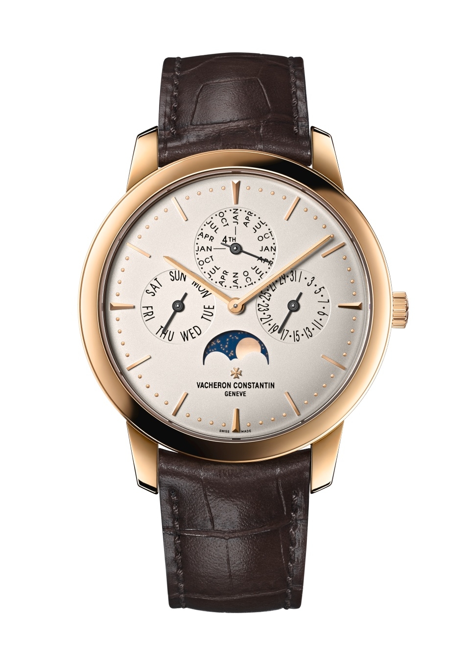 Vacheron Constantin 43175/000R-9687 : Patrimony Perpetual Calendar Pink Gold / Silver