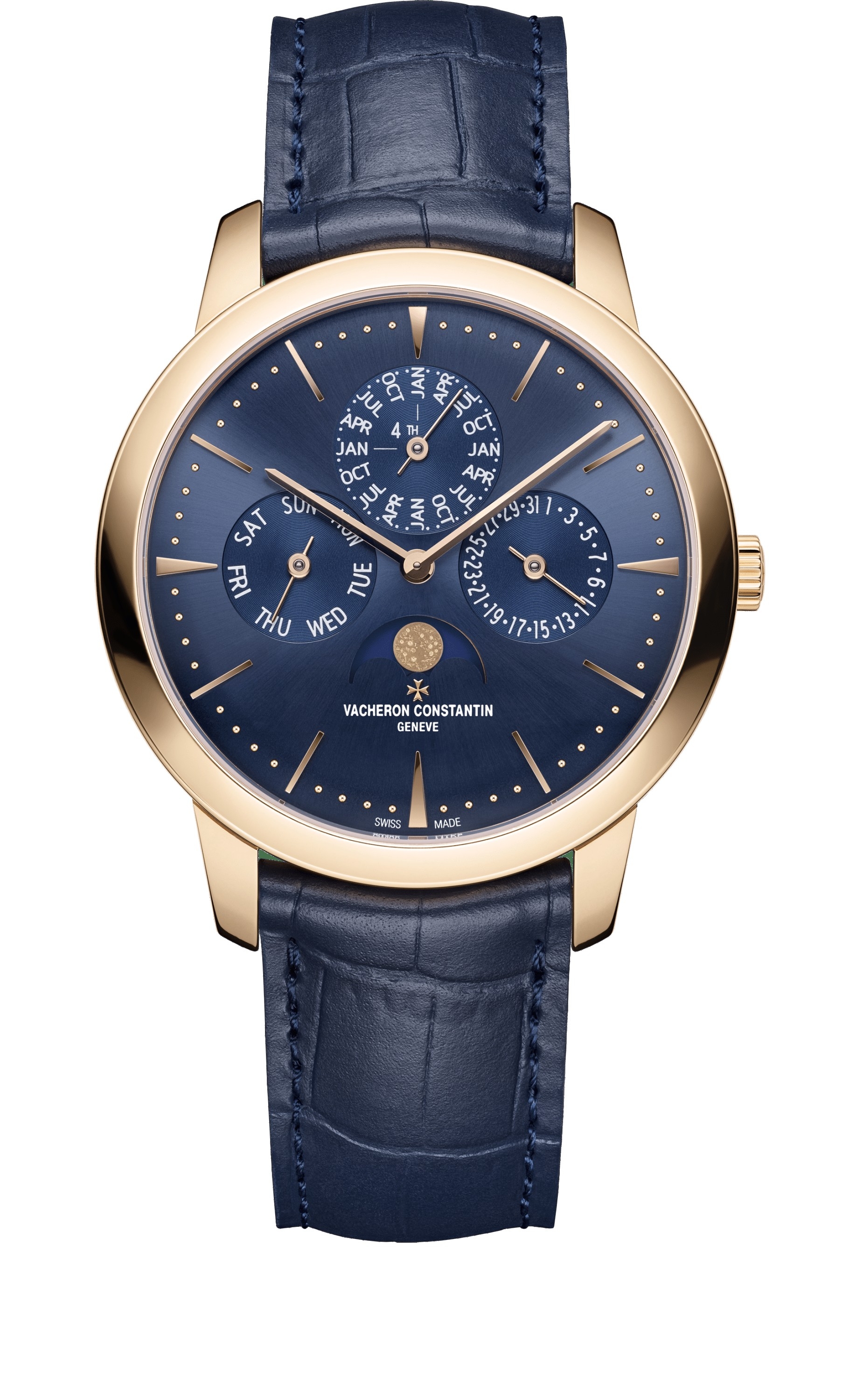 Vacheron Constantin 43175/000R-B519 : Patrimony Perpetual Calendar Pink Gold / Blue