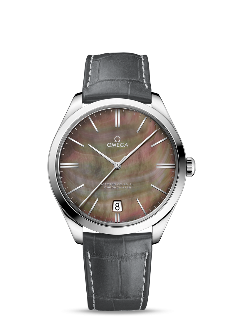 Omega 432.53.40.21.07.001 : De Ville Trésor Master Co-Axial White Gold / Tahiti MOP