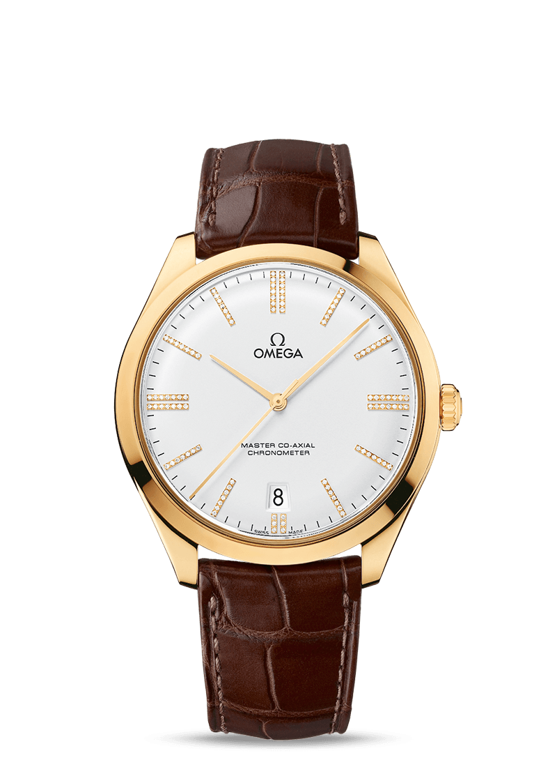 Omega 432.53.40.21.52.003 : De Ville Trésor Master Co-Axial Yellow Gold / Silver Diamond