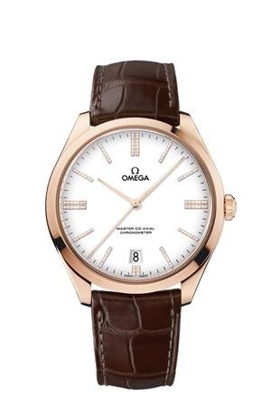 Omega 432.53.40.21.54.001 : De Ville Trésor Master Co-Axial Sedna Gold / White Enamel Diamond