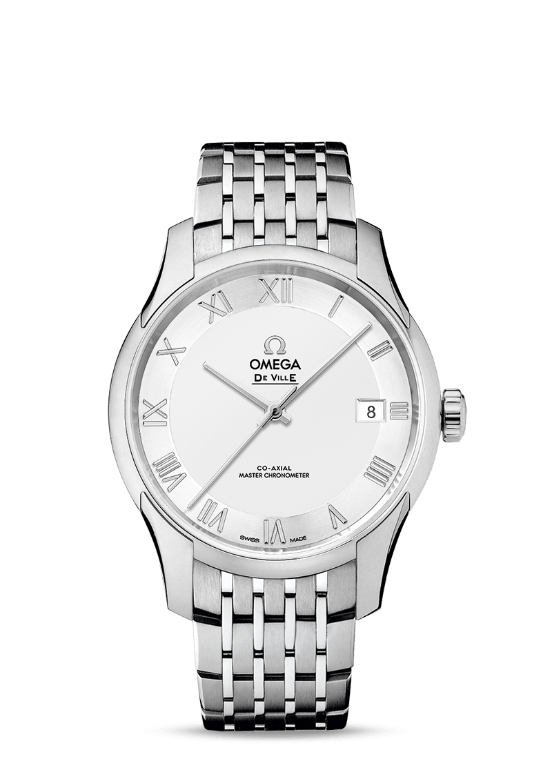 Omega 433.10.41.21.02.001 : De Ville Hour Vision Master Chronometer Stainless Steel / Silver / Bracelet