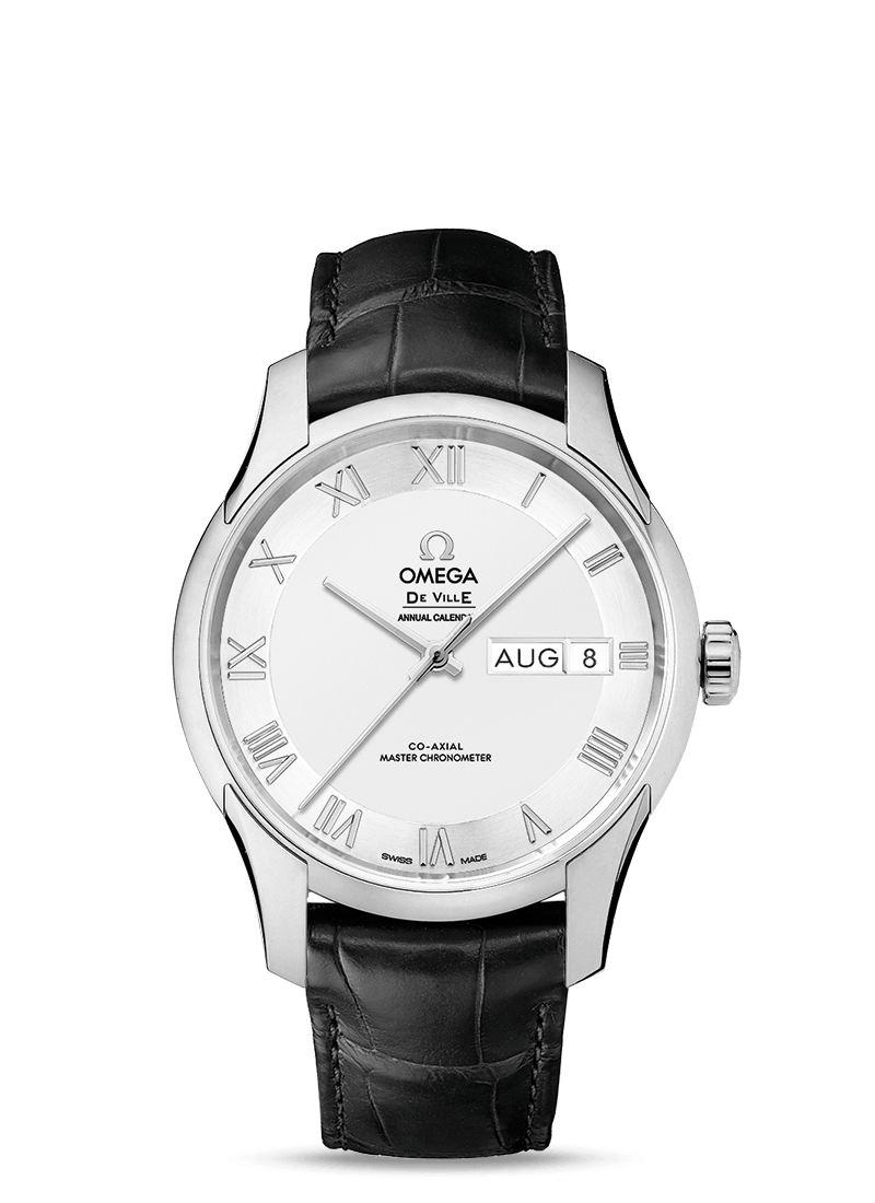 Omega 433.13.41.22.02.001 : De Ville Hour Vision Master Chronometer Annual Calendar Stainless Steel / Silver